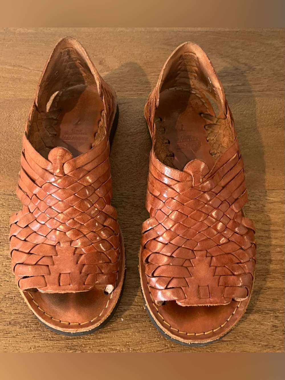 Women’s brand X huarache tan sandals size 7 - Picture 2 of 5